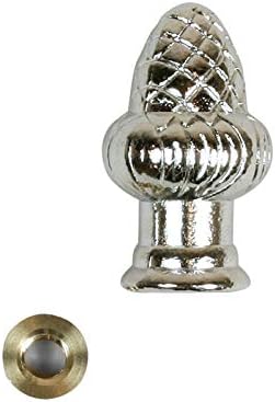 Jandorf Finial Acorn Reducer 1/8 In. Nickel Finish