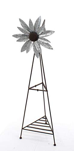 DARO DEKO Metall Windrad XXL mit Ablage 120cm