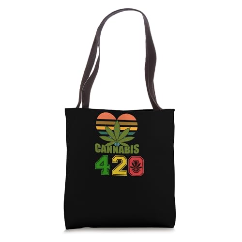Ganja 420 Day Love Good Herb Weed Marijuana Cannabis Tote Bag