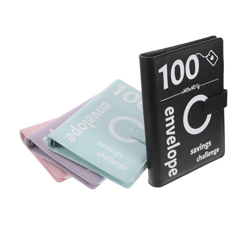 Carnet d'épargne transparent Angoily avec enveloppes budget et classeur souple pour couples
