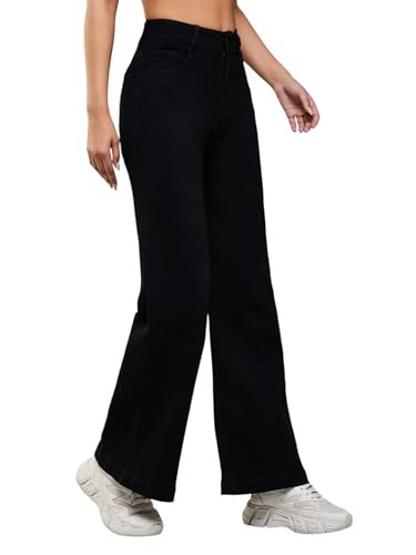 Image of Dolce Crudo Boot Cut High Rise Cropped Jeans for Women