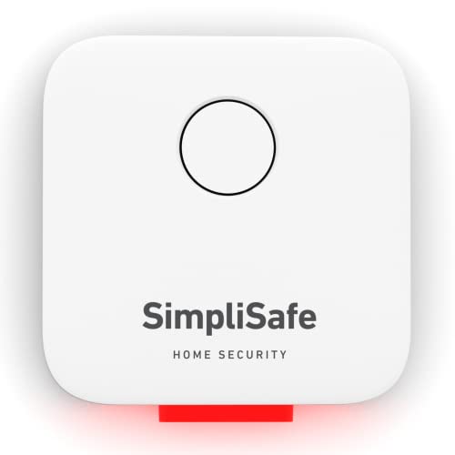 SimpliSafe Bell Box - Wireless External Siren with 105db Alarm and Red Flashing LED Security Light Deterrent. Compatible with SimpliSafe Home Security System Only