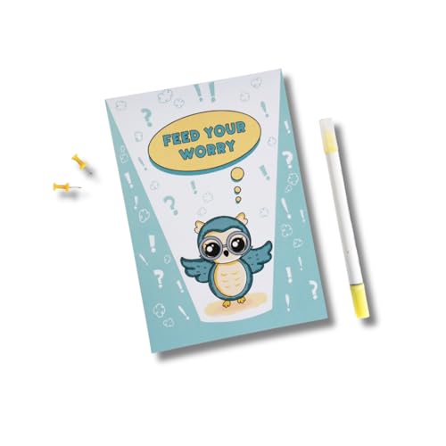 Image of Feed Your Worry A5 Guided Worry Journal for Kids, 40 Pages