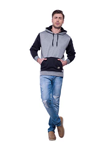 Image of Alan Jones Clothing Men's Cotton Hooded Neck Sweatshirt