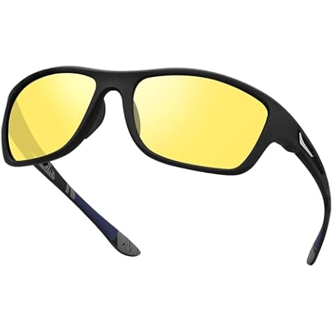 Polarized Night Time Driving Glasses for Men Women Anti Glare Night Vision Glasses Sunglasses for Cycling Biking Cover