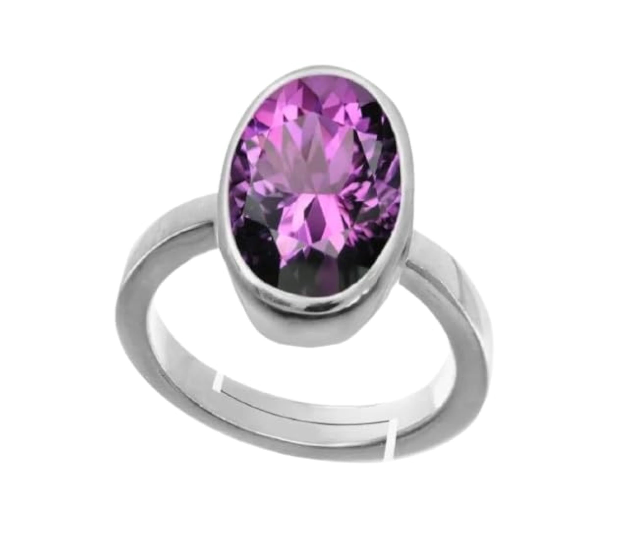 17.25 Ratti Amethyst Stone Ring, Handmade Gift