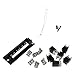 JAGTRADE 6-Port Panel - Blank 1U Keystone Panel for Ethernet Cables - Works with Almost Any Snap-in Including Cat6