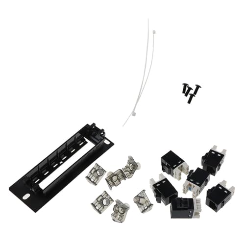Panneau de brassage CAT6 RJ45 à 6 ports pour connectivité Ethernet stable