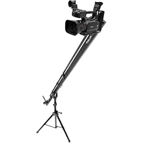 Image of ProAm USA Orion DVC200 DSLR Video Camera Crane - Aircraft Aluminum Camera Jib - 8 ft Extendable Filmmaking Boom with L-Shaped Side Camera Mounting Bracket