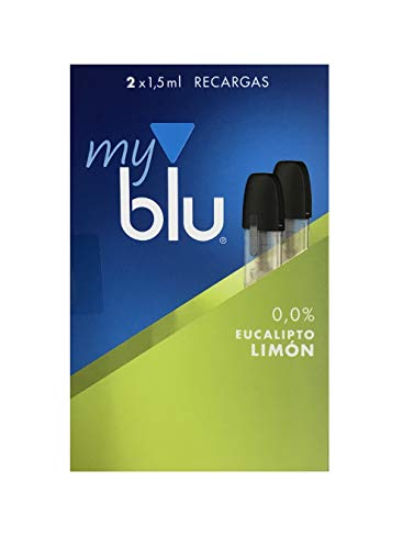 2 Recargas My Blu 0,0% Nicotina sabor Eucalipto-Limón
