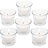 12 vasos para velas votivas, diseño exclusivo (transparente)