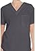 Dickies Unisex V-Neck Scrub Top, Pewter, Large