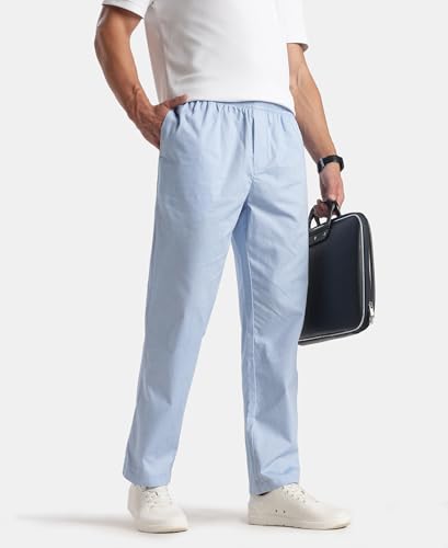 Image of Jockey RM09 Men Super Combed Cotton Relaxed Fit Pyjama with Side Pockets