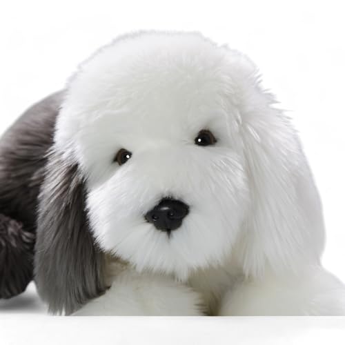 Carl Dick Bobtail, Altenglischer Schäferhund liegend, Hund, Plüschtier, Kuscheltier ca. 45cm 3435