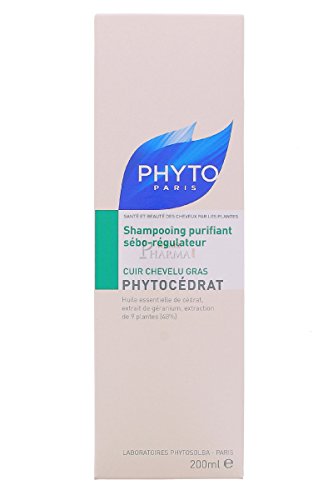 Phyto Phytocédrat Champú Purificante Sebo-Regulador Cabello Graso, 200ml