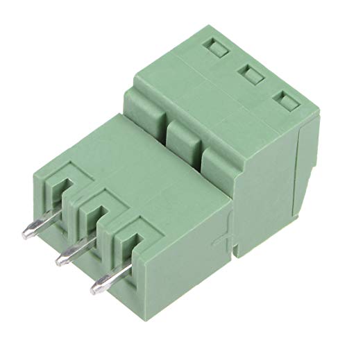 Image of sourcing map 3-Pin Pluggable Terminal Block 3.81mm Pitch (3.5mm) Connector Male and Female for PCB 5 Pairs