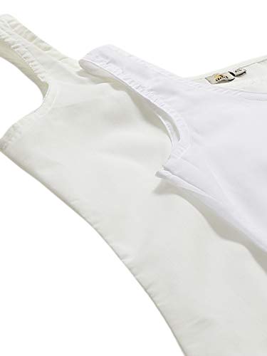 Image of Ada Womens Terivoile Cotton Suit Full Slip /Camisole (Pack of 2) A301831