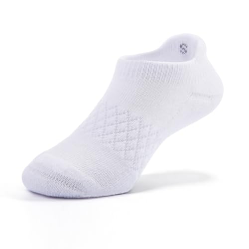 Knivor 8-Pack Kids Socks, Unisex Low-Cut Cotton No Show Socks,White,Large by Knivor - Image 2
