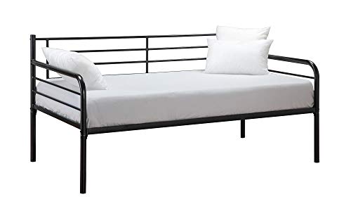 DHP Metal Daybed Frame, Twin Size Furniture, Black