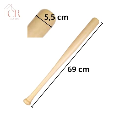 Taco de Baseball Em Pinus Resistente 70cm