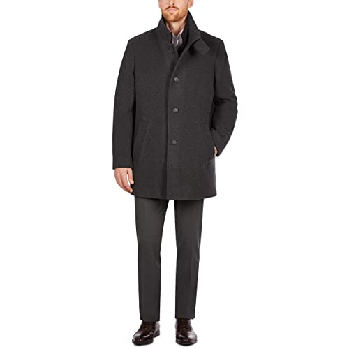 Calvin Klein Men's Modern Style Overcoat with Cold Weather Features