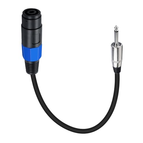 Spina A Speakon Femmina Cavo Adattatore 6 35mm Su Presa Per Altoparlante Power Amplificatore