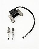 NOIZIDE MIA12788 Ignition Coil & M78543 Spark Plug Fit for John Deere 100/D/E/L/LA/X/Z series ZTrak