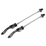 X AUTOHAUX 自転車用クイックリリースアクスルスキュワーレバーフロントリア自転車アクスルホイールハブ143mm 173mm 黒い MTBマウンテンロードバイク用 1ペア