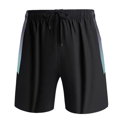 Image of Mens Comfortable Shorts Mens Workout Running Lightweight Breathable Gym Athletic Men Drawstring Short with Pockets Towel Ring (Green, XXL) for Casual Everyday Wear & Travel