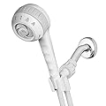Waterpik Original Massage Shower Head Handheld Spray with 5-Foot Hose, Includes Massaging Sprays and 6 Modes, DIY Easy Installation, 1.8 GPM, White, SM-651E