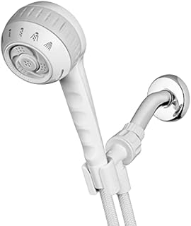 Waterpik Original Massage Shower Head Handheld Spray with 5-Foot Hose, Includes Massaging Sprays and 6 Modes, DIY Easy Installation, 1.8 GPM, White, SM-651E