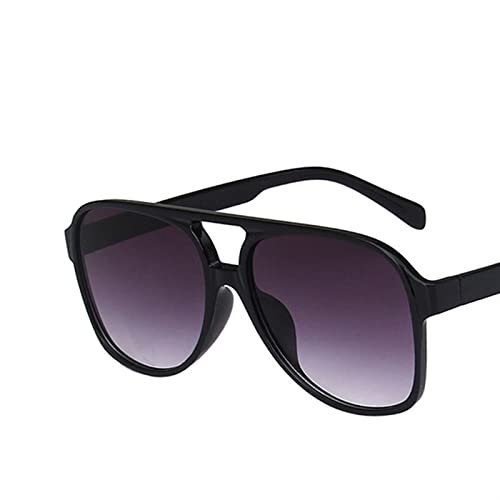 Gafas de sol retro de montura grande unisex para moda urbana y viajes