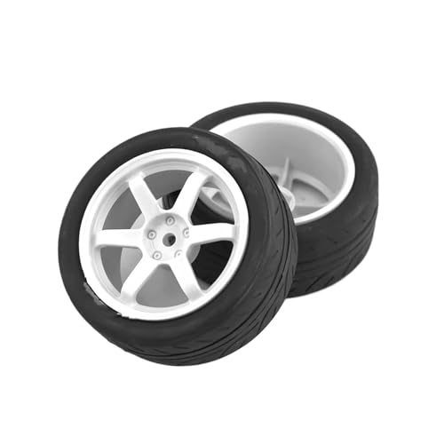 Pneus RC 1/10 pour Tamiya TT02 TT01 et XV-01 - Pack de 4 Roues de Course