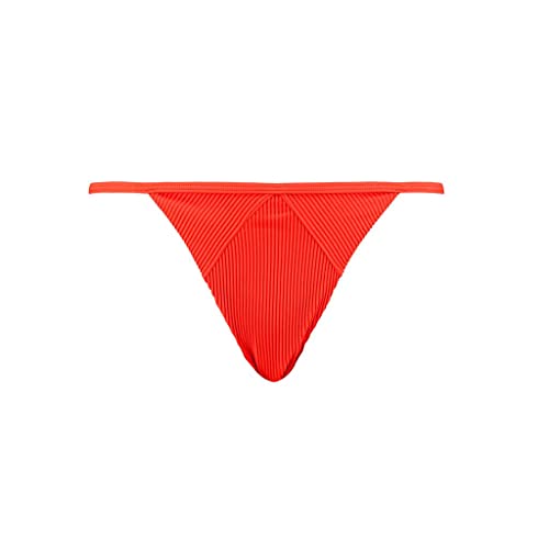 PUMA Ribbed Tanga Bas de Bikini Femme Lot de 1 côtelé noir en taille M