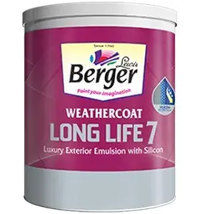 Berger Weathercoat Long Life 7 Luxury Emulsion Exterior -White-1L