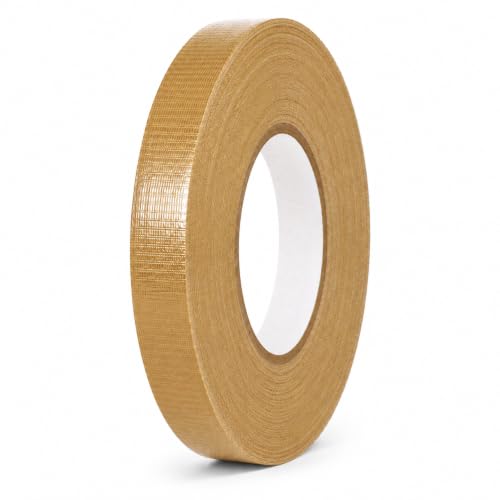 Image of GGR Supplies CDT-36 Industrial Grade Cloth Duct Tape, Tan Beige 1 Inch x 60 Yards, Waterproof UV Resistant Heavy Duty, Clean Removal with No Sticky Residue for Repairs, Packaging, and Bundling