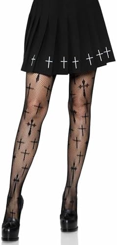 Leg Avenue Women's Dark Alternative Fishnet Tights