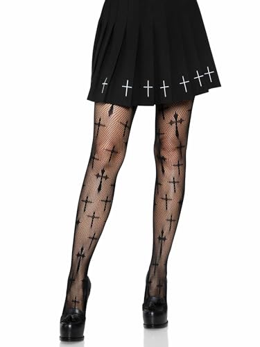 Leg Avenue womens Dark Alternative Fishnet Tights