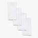 Solino Home Hemstitch Linen Napkins - 20 x 20 Inch, White Set of 4 European Flax Dinner Napkins - Machine Washable Classic Hemstitch - Natural Fabric, Handcrafted with Mitered Corners