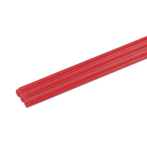Image of uxcell 5pcs Plastic Round Rod 3 /50 Inch Dia 10 Inch Length Red (POM) Polyoxymethylene Rods Engineering Plastic Round Bars(1.5mm)
