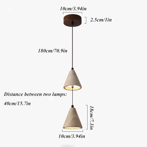 Luces colgantes de techo para iluminar mesas de noche sin ocupar espacio 5