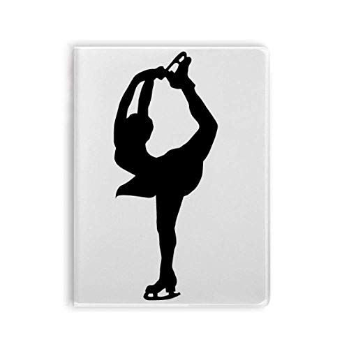 Carnet sport d'hiver femme pour patinage avec couverture souple et fermeture gomme