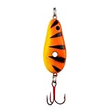 Lindy Fishing Tackle - Lindy Glow Spoon 1/8-Orange Tiger (LGS312), Standard