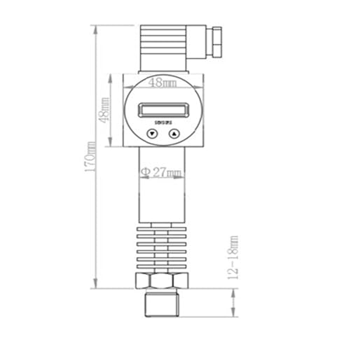 Transmetteur de pression 5v 0.5-4.5v haute précision pour fluide - 8