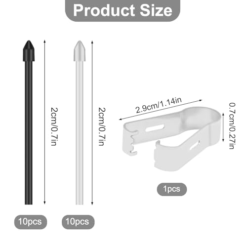 [20 Stück] Standard Ersatzspitzen für Samsung S Pen, Ersatz Touch Stylus Tips mit Pinzettenwerkzeug, für Galaxy Tab S6 Lite/S7 FE/S9+ Plus/S9 FE+ Plus/S9 FE/S9/S9 Ultra/S8 Ultra/S8+ Plus/S8