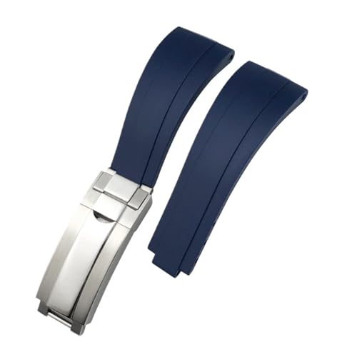 [-ł] 18mm 19mm 21mm _Xgo[EHb`oh 20mm bNX Tu}[i GMT fCgi _CrOVREHb`Xgbv ^obNΉ(Blue-Silver Gloss,21mm)