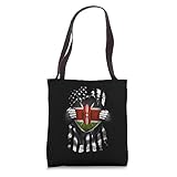 Kenya USA Flag Kenyan American Hands Tote Bag