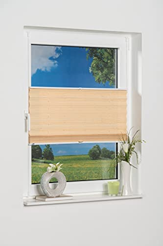 K-home Klemmfix-Bambus-Plissee Natur 70 x 130 cm (B x L) Cover