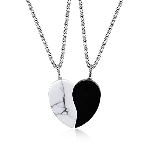 Pendentifs de distance en pierres et colliers pour couples COAI pour offrir
