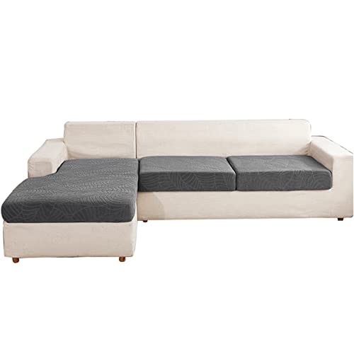 XHDZSW Sofa Sitzkissenbezug, Premium Wasserdicht Sofa Sitzkissenbezug, High Stretch Kissenbezug, Sofasitzbezug für Sofa Sitzkissen Möbelschutz (Dunkelgrau,1 Groß Sitzer) Cover